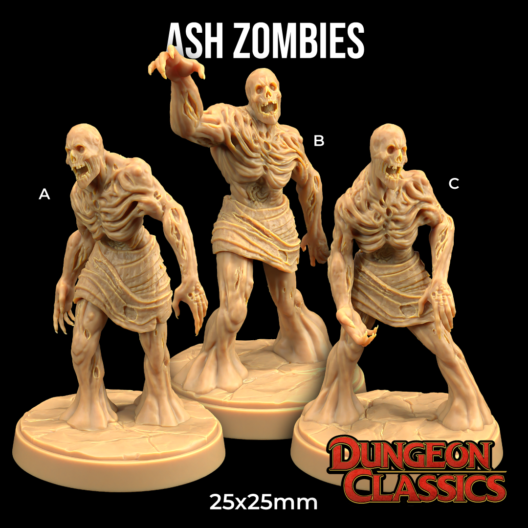 Ash Zombies | PRESUPPORTED | Dungeon Classics
